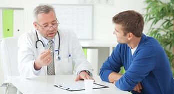 Patient in Absprache mit einem Spezialisten