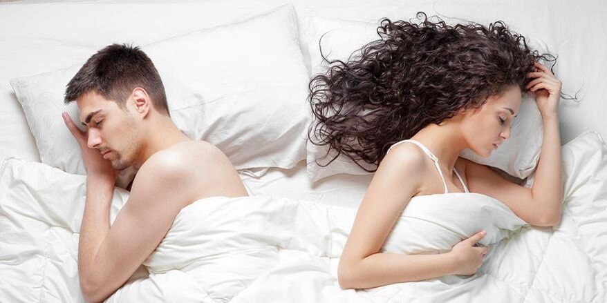 sexuelle Störung bei einem Mann mit Prostatitis